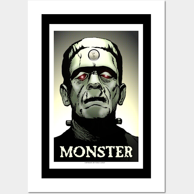 The Frankenstein's Monster from the Creature Feature Wall Art by VanceCapleyArt1972